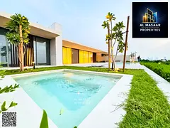 Beachfront villa in Al Zorah, Ajman; 12,000 sq. ft. ; freehold ownership for all nationalities. Luxu