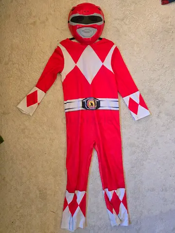 Red power Ranger outfit Kids halloween costume