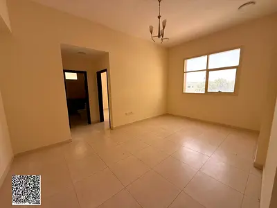 Two-bedroom apartment with a living room for annual rent in Al Jurf 2, Ajman, near the court.