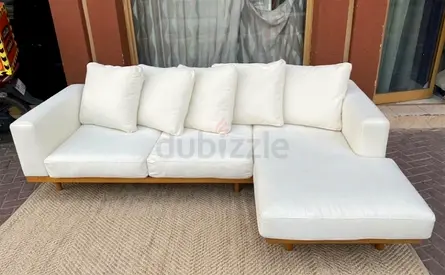 West elm Newport Feather filled sofa beige
