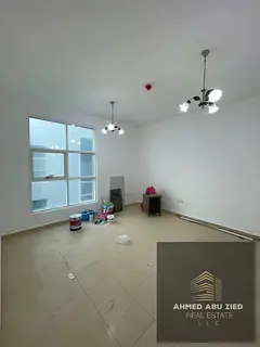 For annual rent in Ajman – a one-bedroom apartment with a living room and free parking, located in