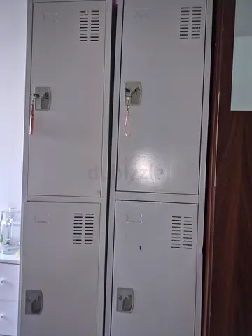 2 Steel Lockable Storage Lockers - Good Condition
