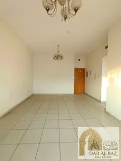 Most affordable one-bedroom apartment (room and living area) in Al Majaz 2. Features an open view an