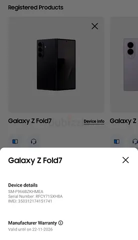 Galaxy Fold 7 1TB TDRA