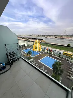 Furnished Studio | Pool & Courtyard View | Balcony | Azizi Riviera 46
