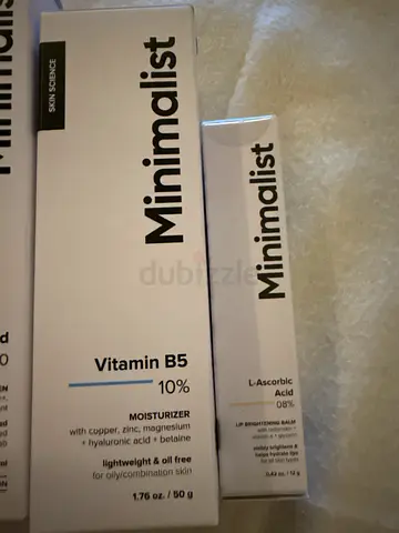Minimalist skincare set - sealed (Salicylic, Glycolic, Vitamin B5, Niacinamide, SPF)
