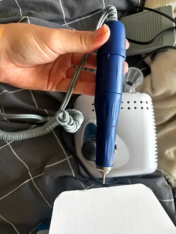 Used electric nail drill / manicure drill handpiece with control unit