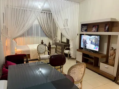 Furnished studio for monthly rent 🏡 in Ajman One Tower, Al Rashidiya 3 ✔️ Includes utilities, internet, and parking ⚡📶 Ready for immediate occupancy