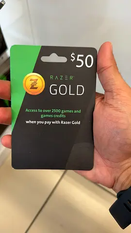 Razer Gold $50 Gift Card | Carrefour Purchase | Unused Key