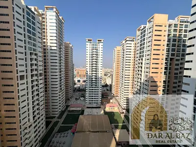 An excellent opportunity at Ajman One Towers, Tower 6! A two-bedroom apartment with a living room—a