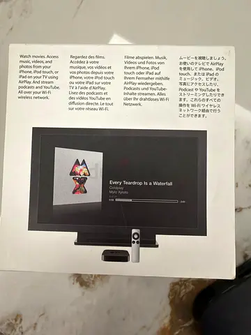 Apple TV with remote