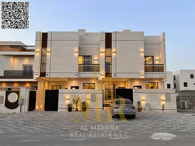 فيلا للبيع في الحليو عجمان 5 غرف ماستر مع روف | 1.4 مليون شامل الرسوم تملك حر لجميع الجنس