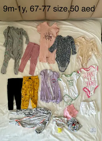 baby girl cloths 9m-1y, 67-77 size