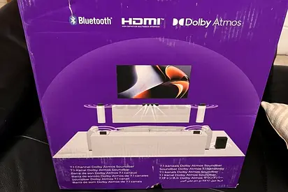 ULTIMEA Poseidon D80 7.1 TV Surround Sound System with Dolby Atmos, 460W Smart TV Sound Bar, 6.5" Wi
