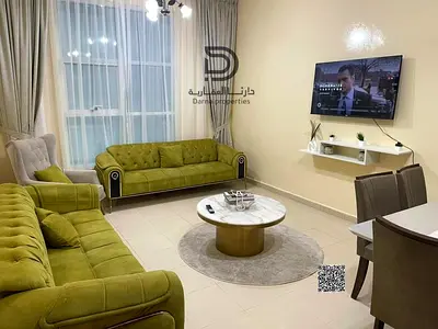 A room and a hall for sale with a distinctive area of 995 sq. ft. and ready to move in with an open view - in Ajman Al Nuaimiya Area 3 in City Tower Towers, directly with Sheikh Khalifa Road, near Saf