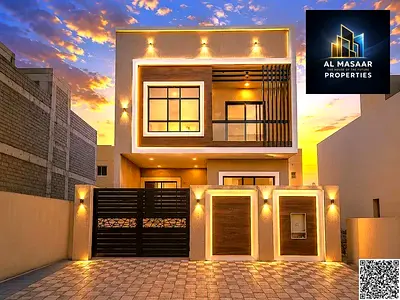 Modern Villa for Sale in Al Zahya, Ajman | 4 Bedrooms + Spacious Roof | Elegant Design & Family Liv