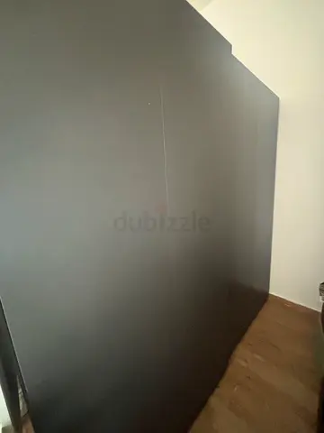 Ikea Pax Grey Wardrobe with Sliding Doors