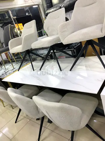 Homecenter marble Dining Table with 6 chairs