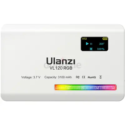 Ulanzi VL120 RGB Portable Video Light - White