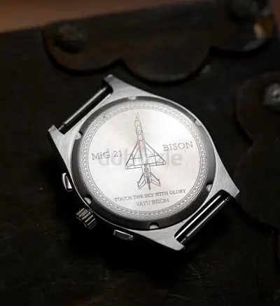 Delhi Watch Company Vaayu BISON – White Dial | Sold-Out Aviation Chronograph | ✈️ .