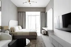 Modern studio | Contemporary interiors | Prime JVC location | Pearl House III by Imtiaz