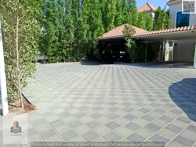 A luxury villa in Al Muwaihat 2, featuring five rooms. The price includes furniture, utilities (electricity and water), and air conditioning. The prop