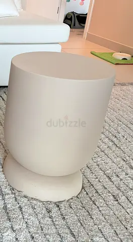 Cream Side Table / Stool