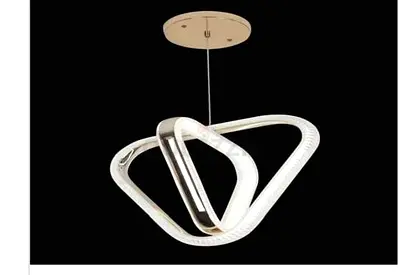 Modern LED Geometric Pendant Ceiling Light - 3 Loop Design