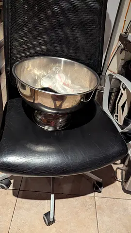 Large stainless steel punch/buffet serving bowl