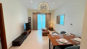 luxury fully furnished 1bhk with all facilities in jumeirah garden city rent only 110k