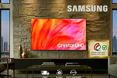Samsung Crystal 98 inch 4k Smart TV - Wall-mounted, Excellent Condition