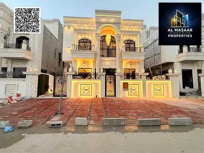 A luxurious two-story villa with a rooftop, situated in a prime location—with a mall located behind