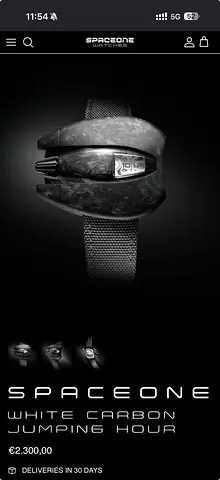 SPACE ONE limited edition 1 of 25 carbon jumping hour