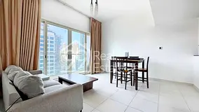 Vacant | Furnished 1BR | 2 Bathrooms | Near Marina Mall