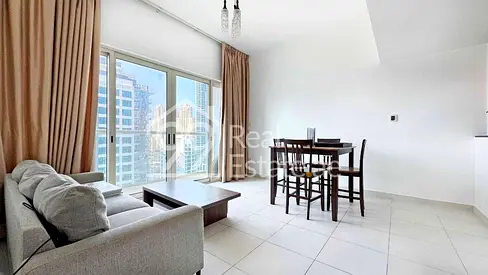 Vacant | Furnished 1BR | 2 Bathrooms | Near Marina Mall