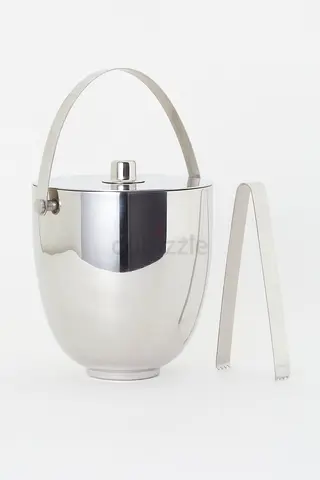 Ice Bucket Double Layer Stainless Steel Ice Bucket Keeps
