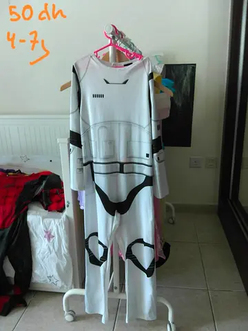 Kids Stormtrooper Costume - Size 4-7, Good Condition