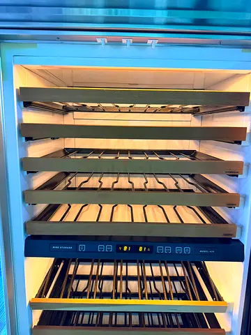 Sub zero Wine Cooler / Beverage Refrigerator with Wooden Shelves - Good Condition