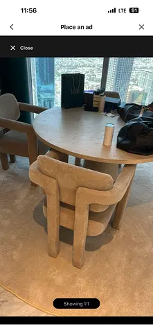 The one brand 4 chairs for sale almost new condition