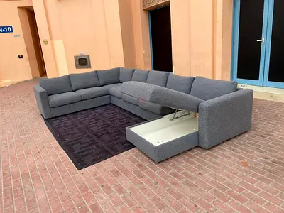 IKEA vimle Corner Ushape Sofa with Storage dark grey Color