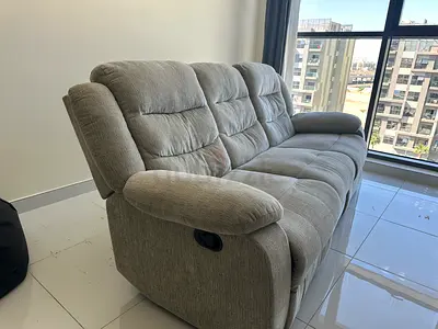 Light grey 3-seater reclining sofa good condition | Moveout Sale