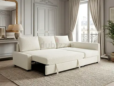 IKEA Modern White Sofa Bed

Beautiful IKEA sofa bed with a modern L-shaped design. The white upholst
