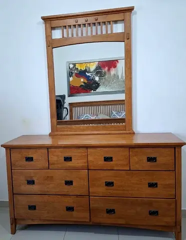 Wooden 6 piece bedroom set
