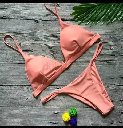 Light Pink Two-Piece Women's Bikini Set - Size small, Good Condition