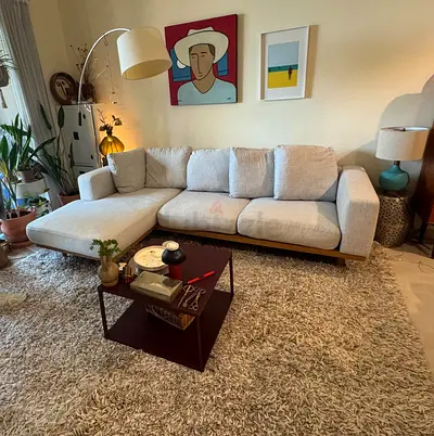 Premium quality West elm Newport L shape sofa