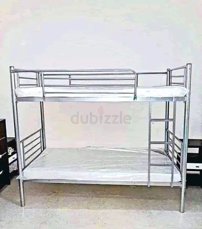 Double decker bunker bed grey colour brand new frame for sale