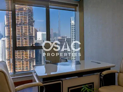 Furnished | Burj Khalifa & Canal View | High Floor