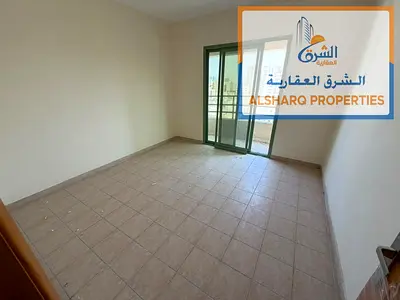 Two-bedroom apartment with a living room for annual rent on the Ajman Corniche, featuring a sea vie