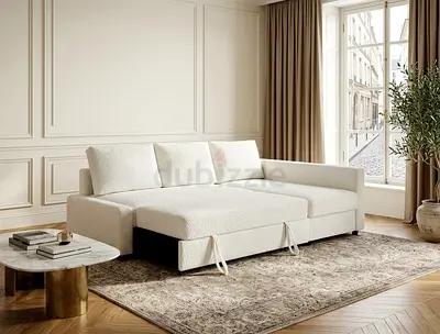 IKEA L-Shape Sofa Bed with Storage
Brand: IKEA
Beautiful white L-shape sofa bed in excellent condi