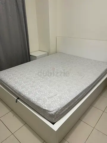 bed with mattress